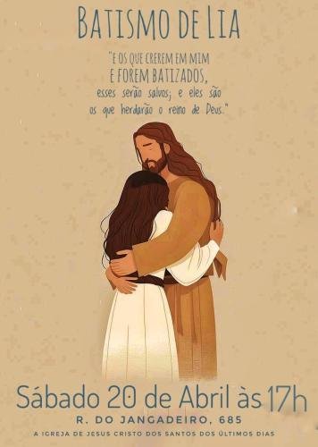 An invitation for Lia's baptism