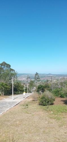 The street/trail leading to the Igreja De Santa Terezinha