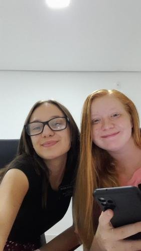 Alyssa and Sister Leopoldes in a selfie