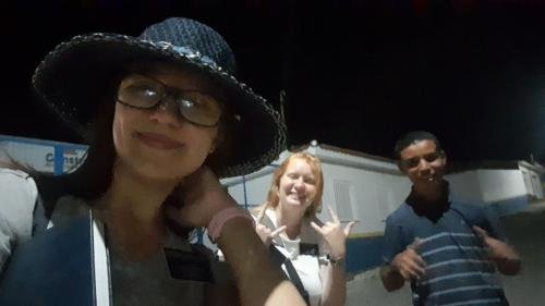 Alyssa and Sister Leopoldes with a future missionary