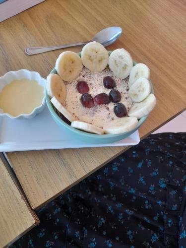 An acai bowl Alyssa had during the mission