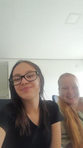 A selfie of Alyssa and Sister Leopoldes