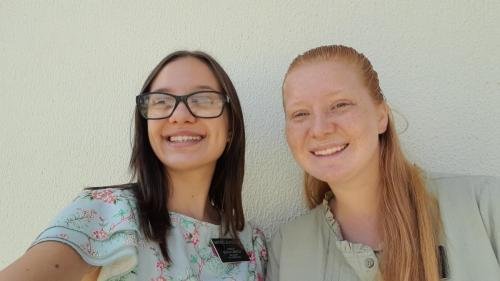 Alyssa and Sister Leopoldes selfie