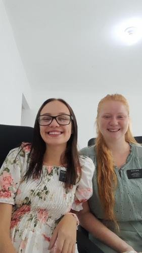 A selfie of Alyssa and Sister Leopoldes