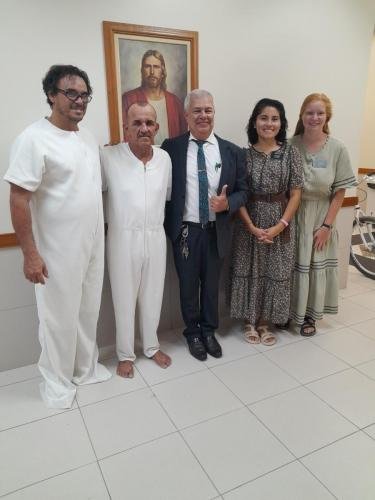 Alyssa and Sister Zurita with Zezinho on his baptism day