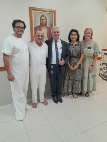 Alyssa and Sister Zurita with Zezinho on his baptism day