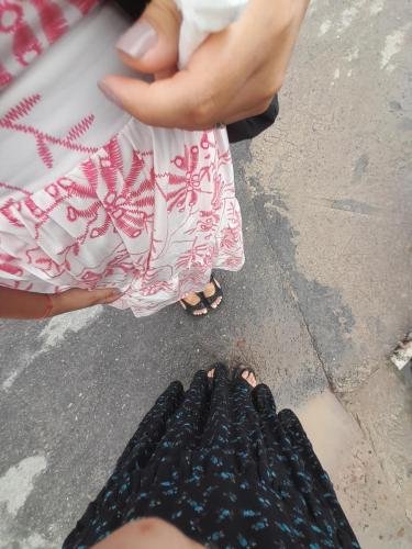 Alyssa and Sister Villatoro's feet