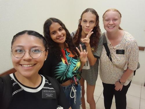 Alyssa and Sister Villatoro with some members