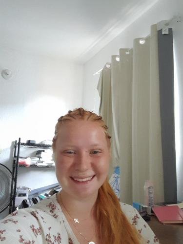 Alyssa with her new braids in her hair