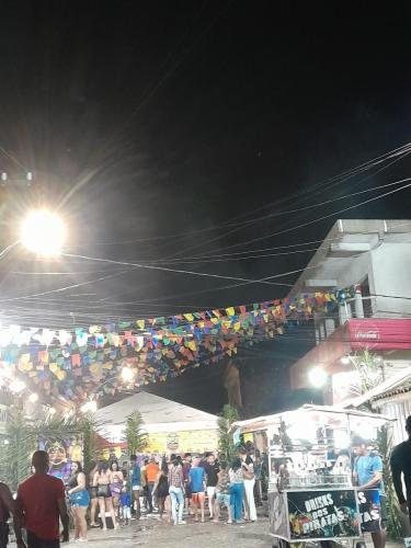 A street in Ipojuca decorated up for a party