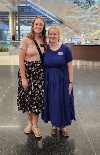 Alyssa with her MTC companion Sister Fuller