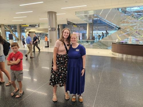 Alyssa with her MTC companion Sister Fuller