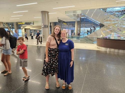 Alyssa with her MTC companion Sister Fuller