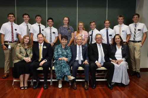 Alyssa with her district and the MTC Presidency