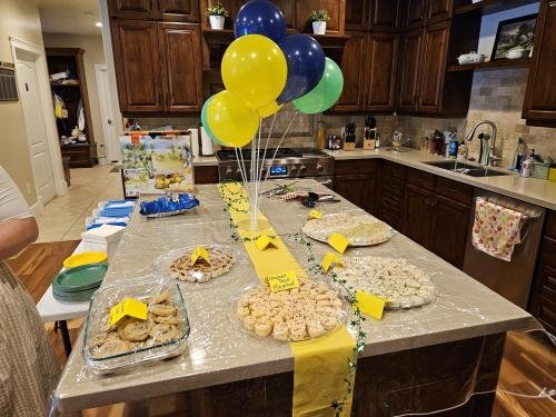 Some of the food for the open house