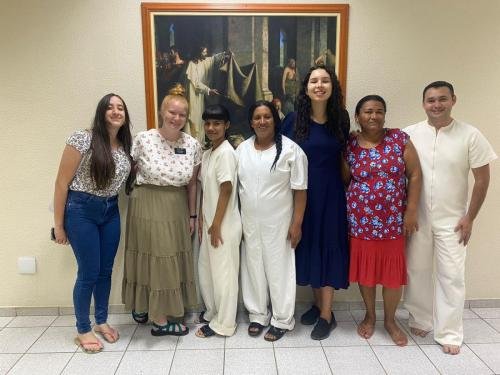 Alyssa's first baptisms, Duda and Rosileide