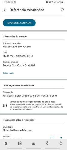 A screenshot of a referral