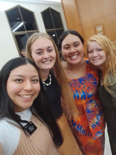 Alyssa and Sister Villatoro with the other sisters