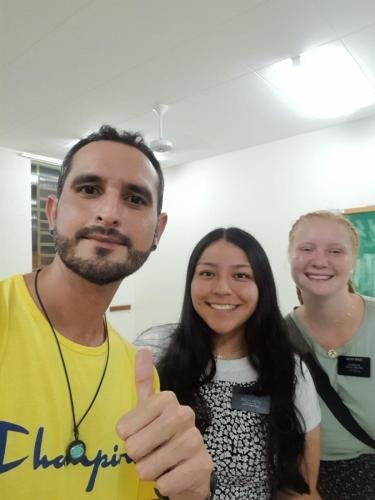 Alyssa and Sister Villatoro with some members