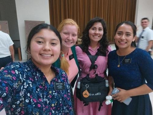 Alyssa, with her companions Sisters Flores, Zurita, and Quispe