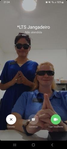 A screenshot of Alyssa and Sister Zurita looking cool