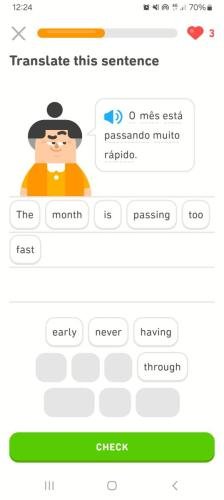 A true statement Alyssa received during language training