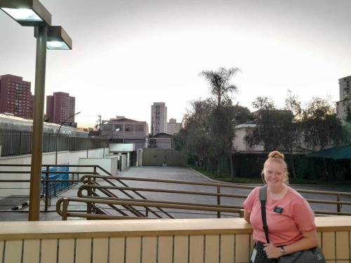 A picture of Alyssa in Sao Paulo Brazil