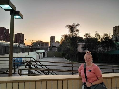 A picture of Alyssa in Sao Paulo Brazil