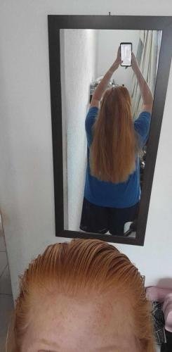 Alyssa's hair after her birthday haircut